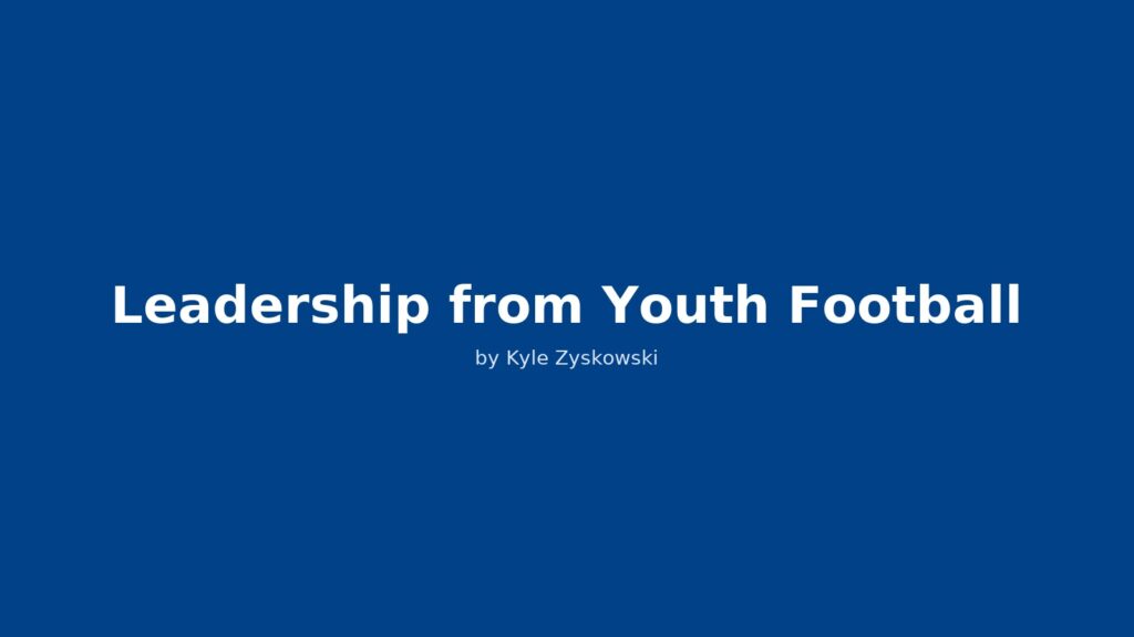 Coaching youth football taught me lessons that carry into business and life: • **Consistency** – Winners stack good days. • **Communication** – Clear, positive direction builds trust. • **Resilience** – Progress comes from overcoming setbacks. • **Teamwork** – Unite people around a shared standard, not just a shared goal.
